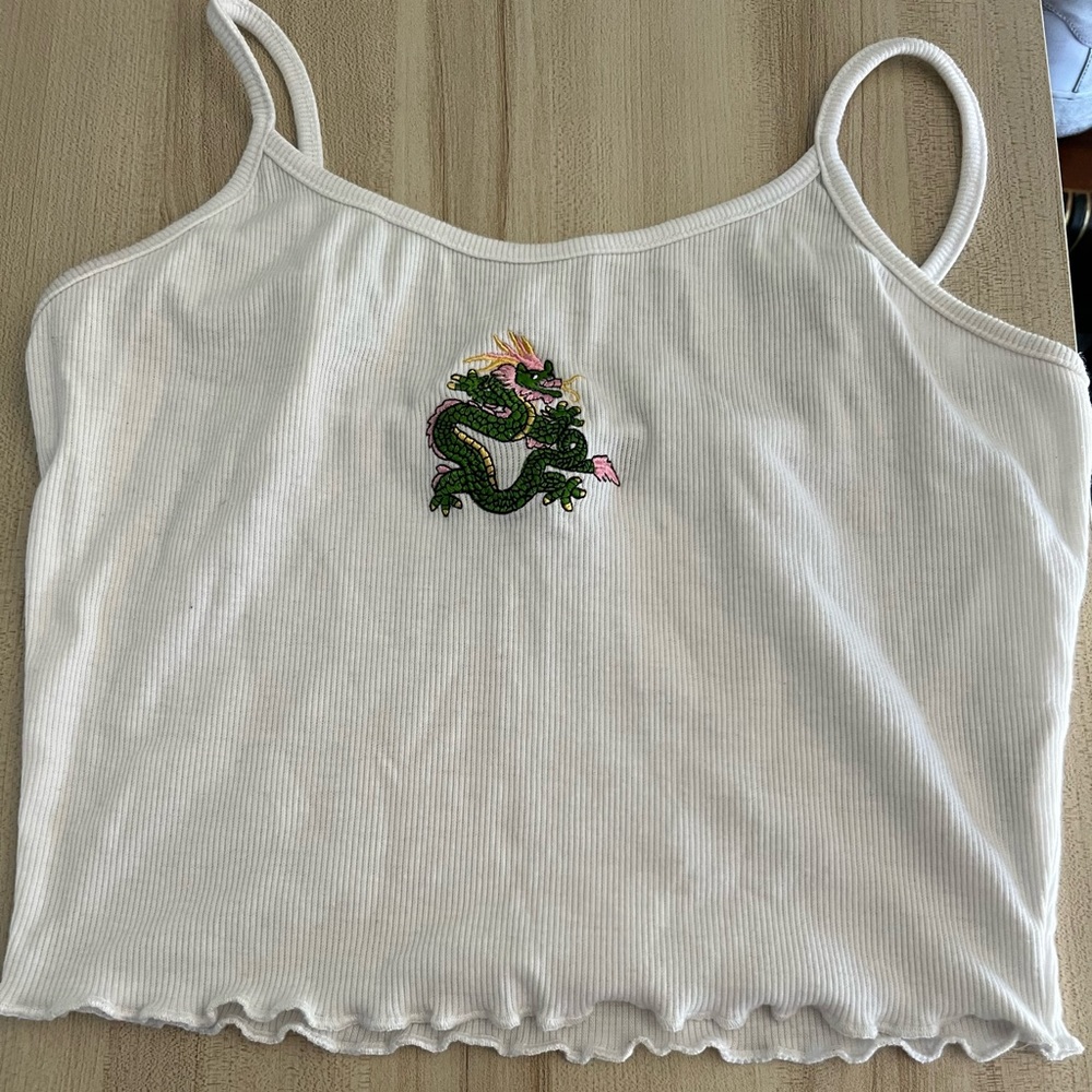 Shein Dragon Crop Top Tank